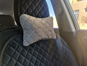 Автомобильная подушка под шею из велюра